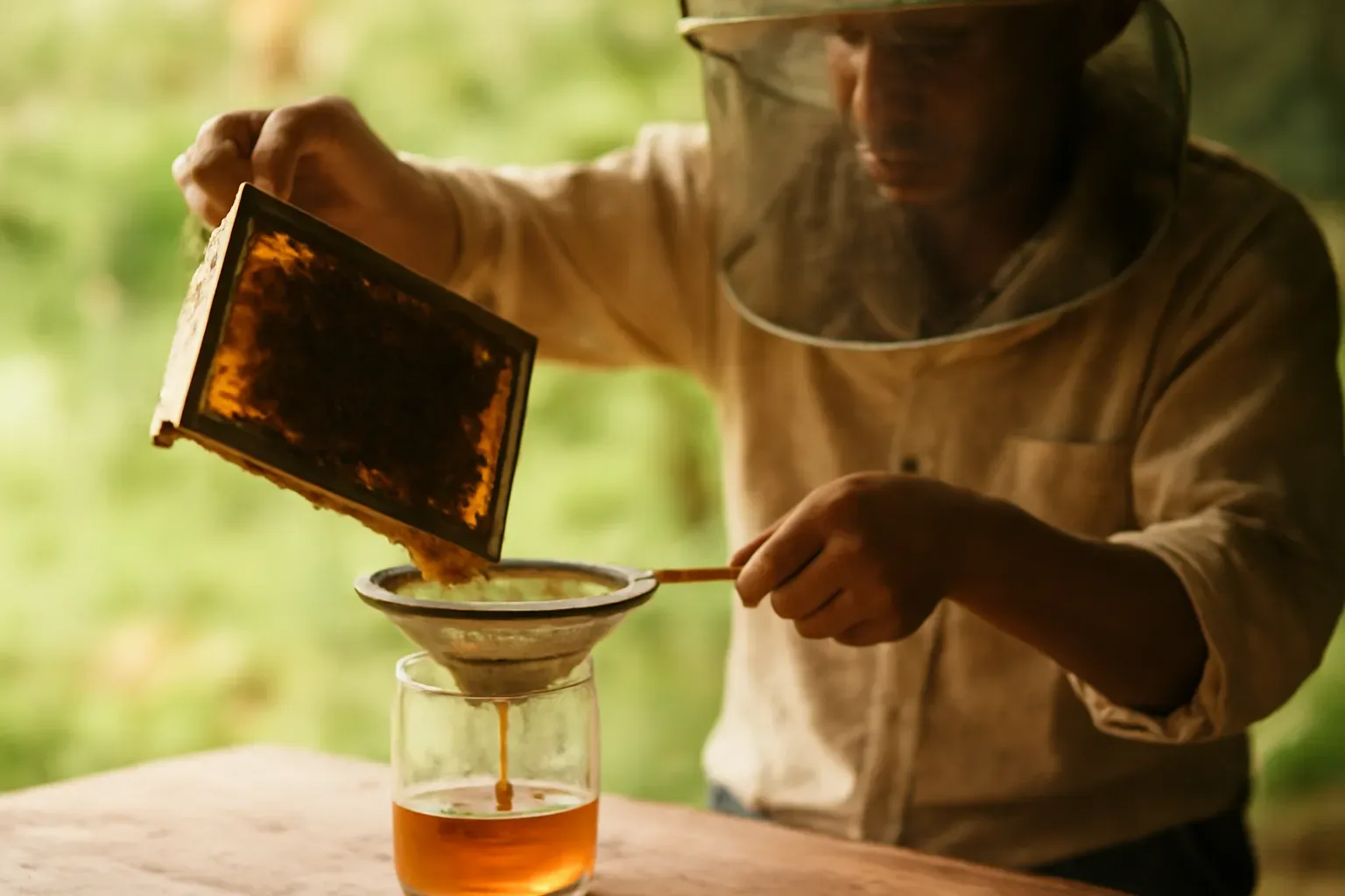 Lọc mật ong dú tới mức nào thì dừng — lọc kỹ quá cũng là một cái hại