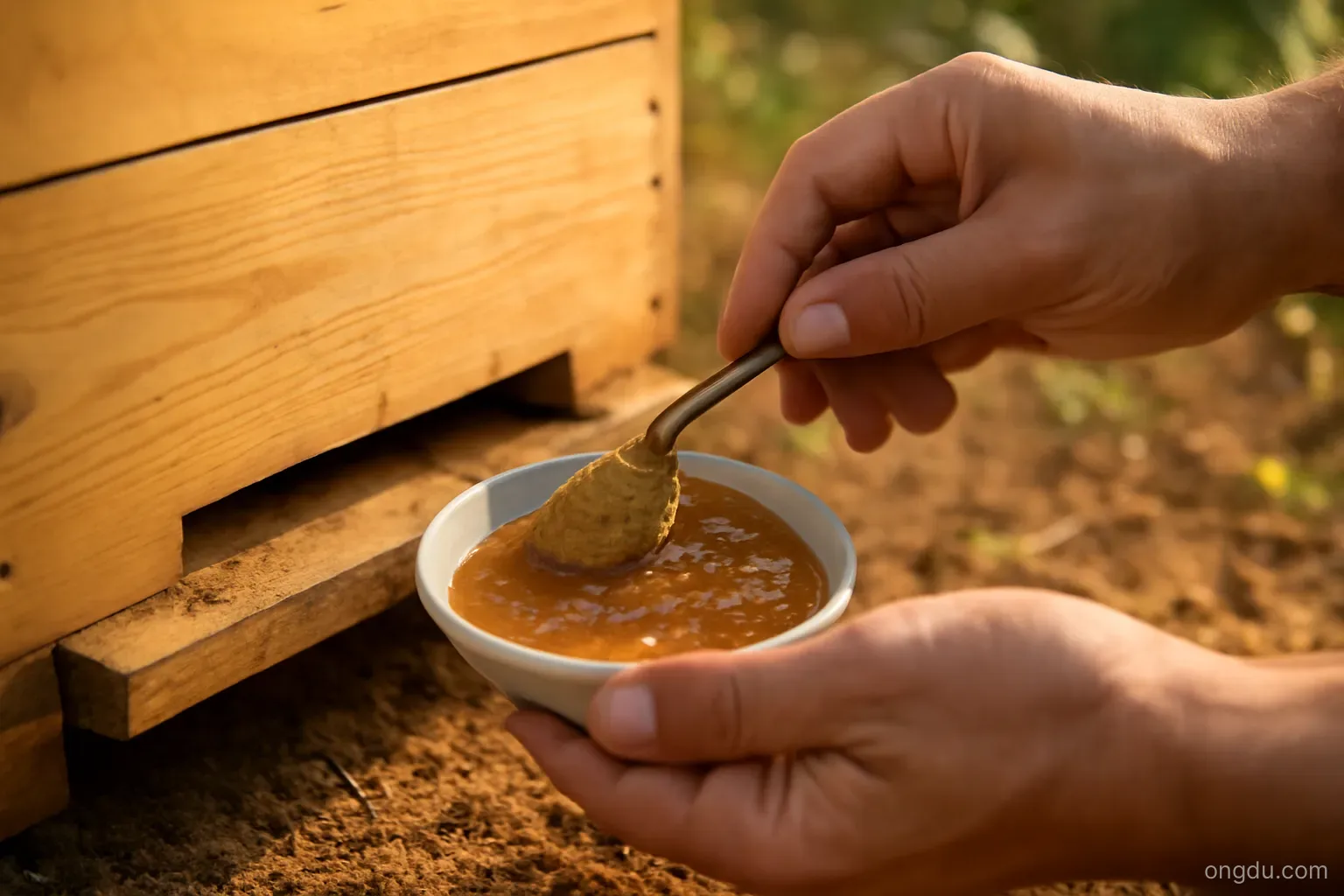 Thức ăn bổ sung cho ong dú mùa khan - Khi hoa tự nhiên không đủ